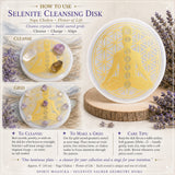Seleniet Chakra Flower of Life Reinigingsschijf
