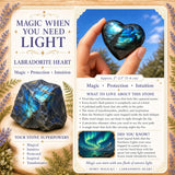 Labradorite Heart