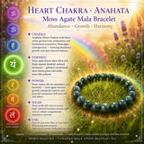 Conjunto de chakra com pulseira Mala Bead de 7 peças (uma pulseira para cada chakra)