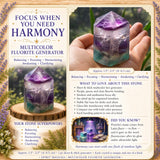 Générateur de fluorite multicolore (court et épais)