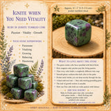 Rubi em Zoisite Tumbled Cube