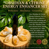 Obsidian & Citrin Energy Enhancer Sæt