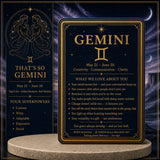 ♊ Gemini - May 21st - June 20th - Zodiac  Astrology Crystal Bracelets Set