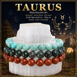 ♉ Taurus - April 20 - May 20 - Zodiac Astrology Crystal Bracelets Set