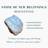 Z ARRON DESIGN Serenity Moonstone koperdraad hanger ketting