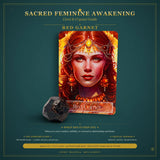 🌙 Σετ Sacred Feminine Awakening Oracle Deck & 13 Crystal Altar Set