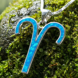 ♈ Aries Opal Zodiac Necklace – March 21 to April 19