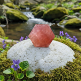 Amethyst Sacred Geometry Faceted Crystal