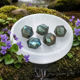 Labradorite Sacred Geometry Faceted Crystal
