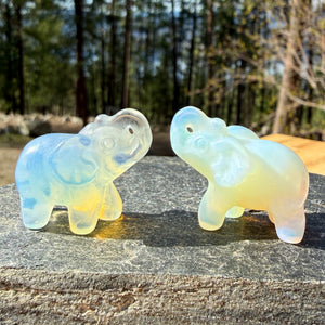 Crystal Animal Spirit Totems: Opalite Elephant