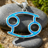 ♋ Cancer Opal Zodiac Necklace – June 21 to July 22