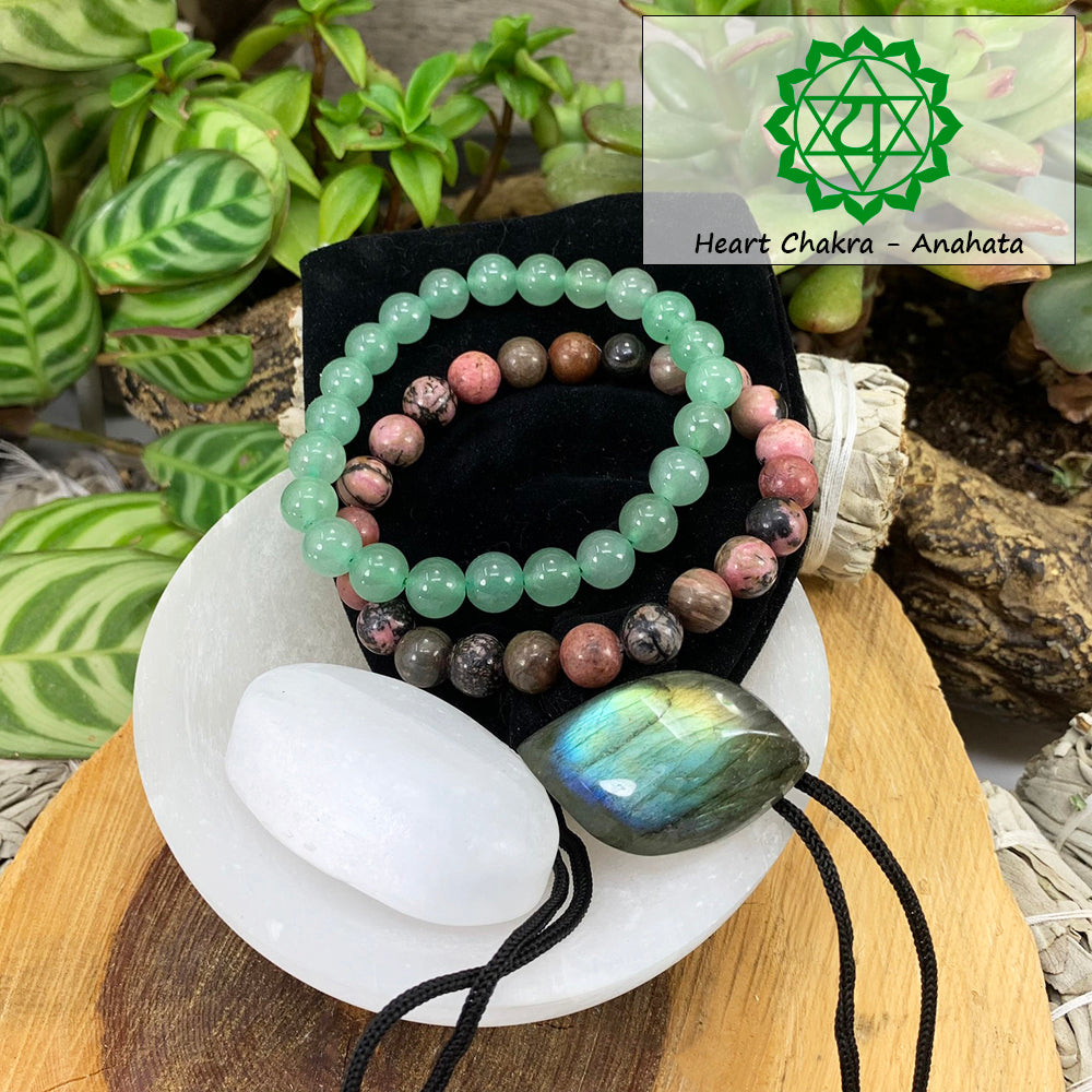 Heart Chakra Mala Bracelet Set🌈