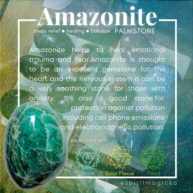Amazonite Palmstone - palmstone