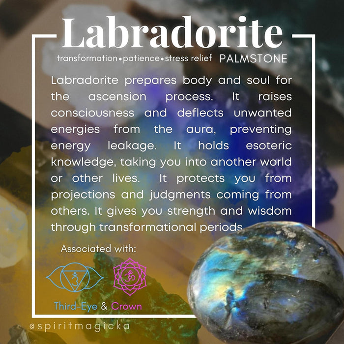 FREE GIVEAWAY! Labradorite Palmstone - (Just Pay Cost of Shipping)