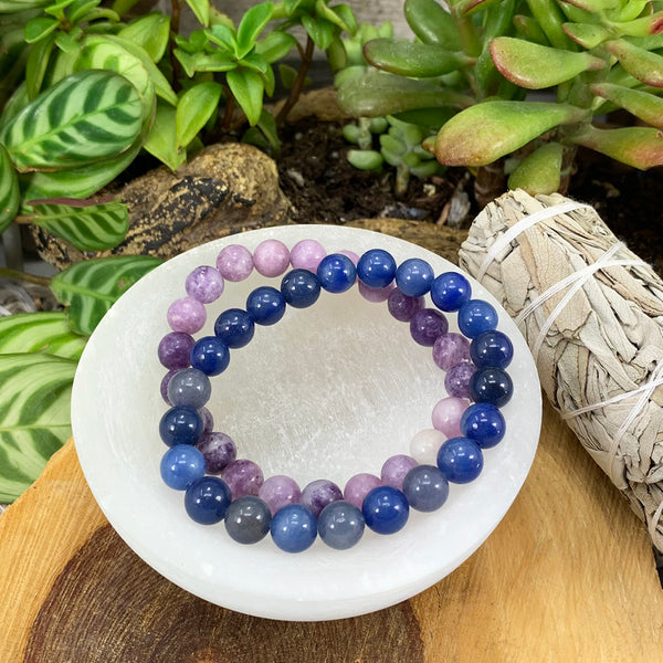 Conjunto de pulsera Mala del chakra del tercer ojo🌈