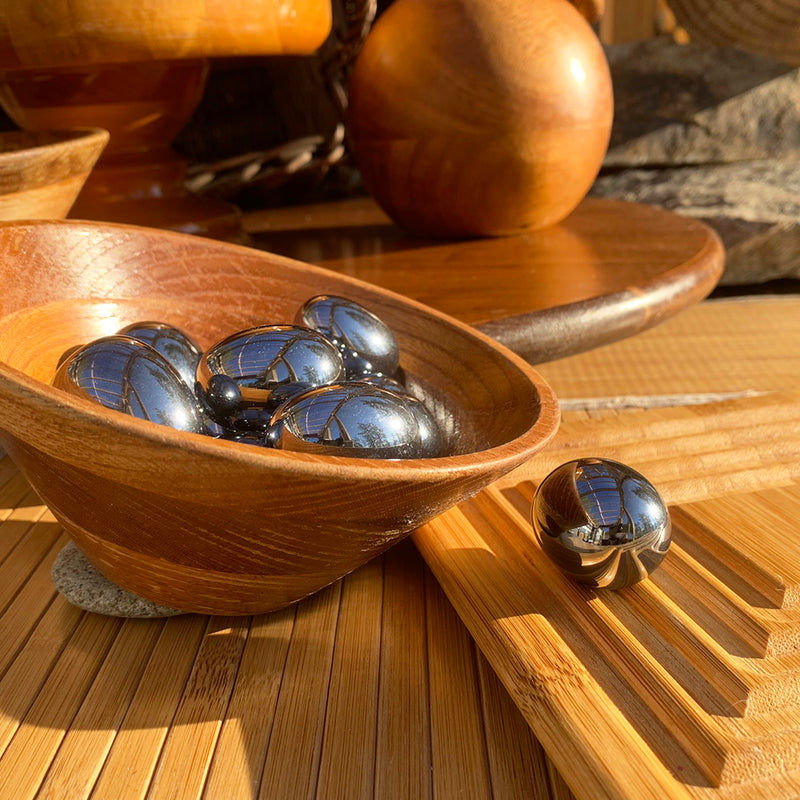Ellipse roulée en hématite