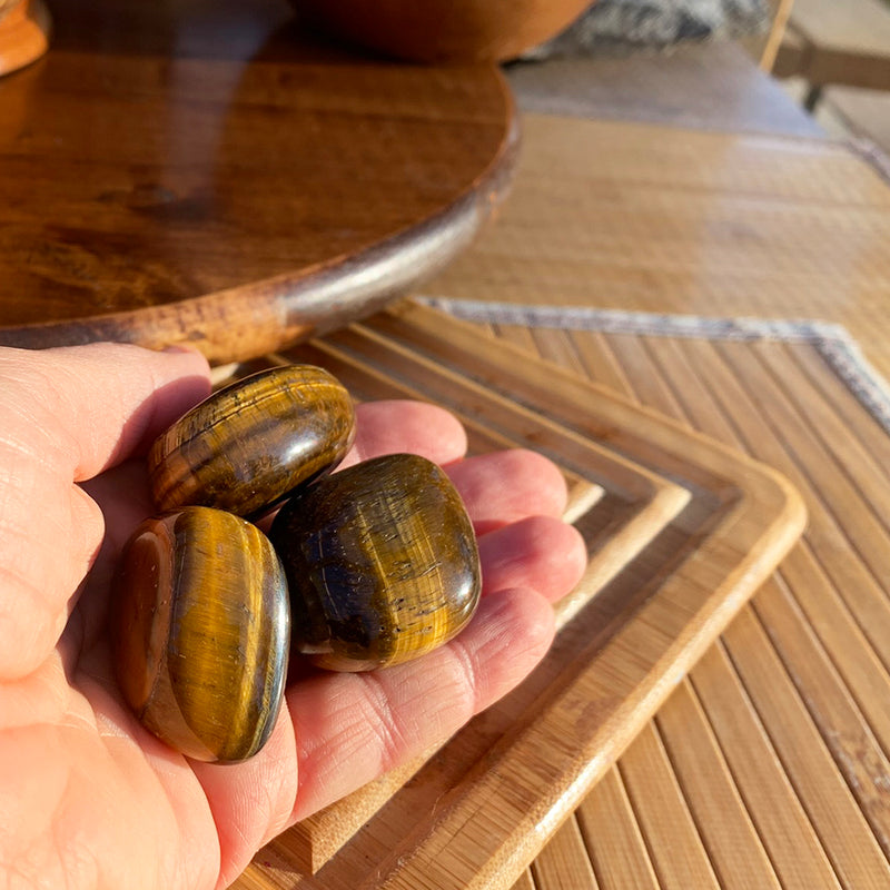 Ellipse roulée en oeil de tigre