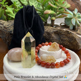 Mala-Armband und Abundance-Kristall-Set 🙏