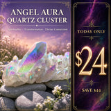$24 TODAY ONLY - 75% SAVING Angel Aura Quartz Cluster.