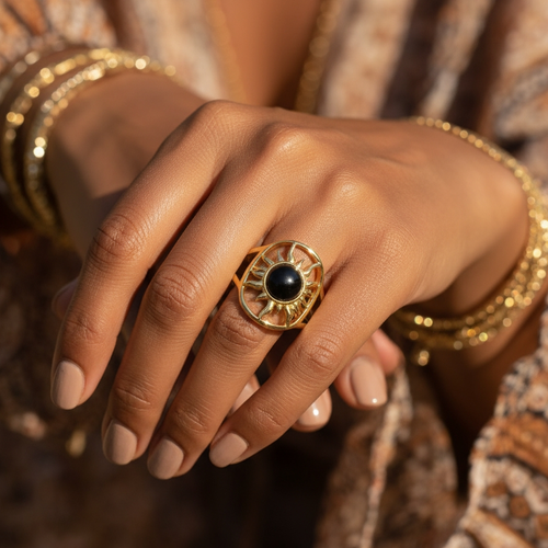 Z ARRON DESIGN Serenity Moonstone koperdraad hanger ketting