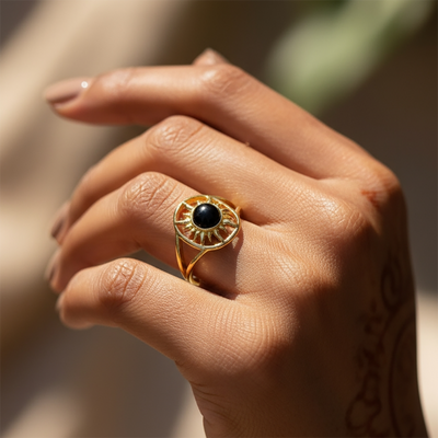 Z ARRON DESIGN Serenity Moonstone koperdraad hanger ketting