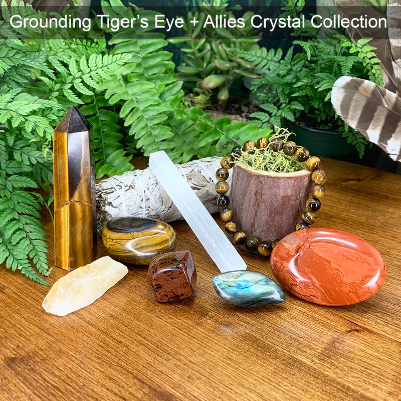Grounding Tiger's Eye + Allies Crystal-collectie