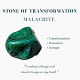 Malachite Teardrop Cabochon