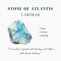 Larimar Hand Carved Heart