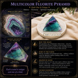 Veelkleurige Fluoriet Piramide - Klein