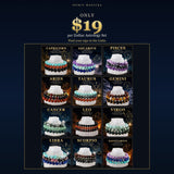 ♍ Virgo - August 23rd - September 22nd - Zodiac Astrology Crystal Bracelets Set