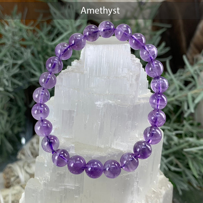 Ensemble de 3 bracelets Mala en cristal Clarté et Calme