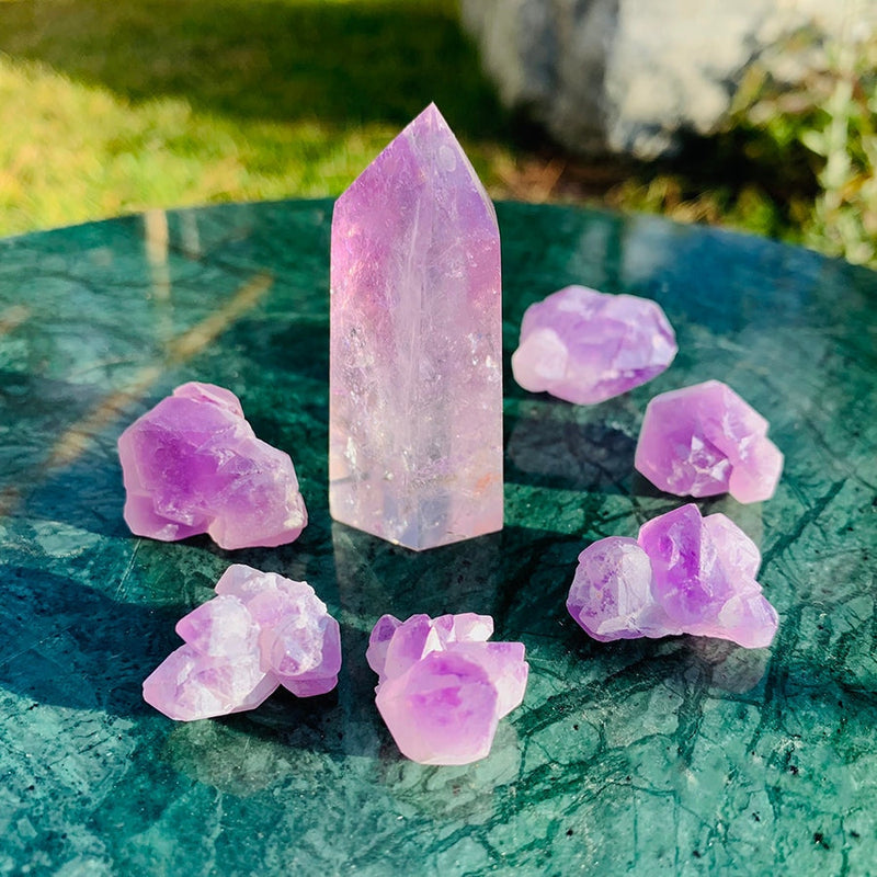 WORKING ON NEW Amethyst Spiritual Protection Set - rawstone