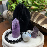 Conjunto de pulsera Mala y cristal de espiritualidad 🙏