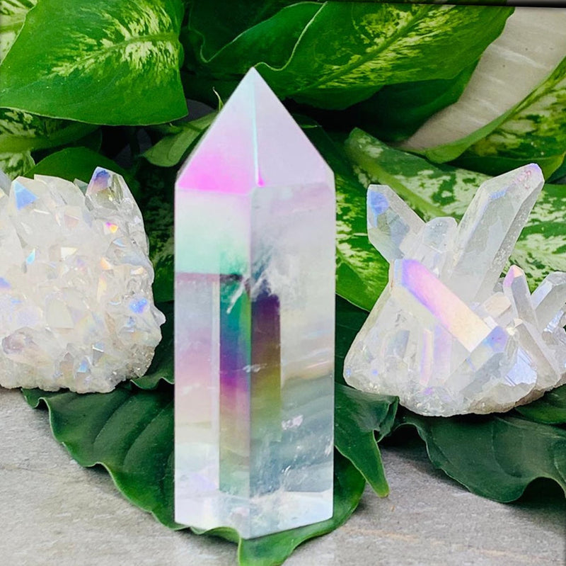 $6 Angel Aura Quartz Crystal Point - 1 Day Only PROMO - wand