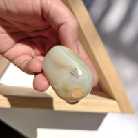 Aquatic Agate (Mini) Palm Stone - tumbledstone