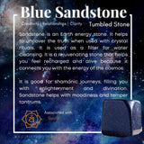 Blue Sandstone Tumbled Cube - tumbledstone