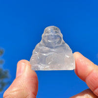 Crystal Spirit Totems: Clear Quartz Buddha