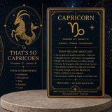 ♑ Stenbocken - 22 december - 19 januari - Zodiac Crystal Fusion Set med påse
