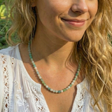 Z ARRON DESIGN Colar com pingente de fio de cobre Serenity Moonstone