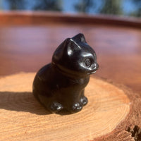 Crystal Animal Spirit Totems: Black Protection Agate Cat