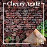 Cherry Agate Pyramid (Size: Medium) - pyramids