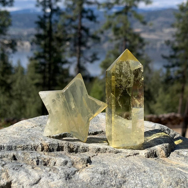 FREE GIVEAWAY!  Citrine Star + Point Abundance Set  (Just Pay Cost of Shipping)