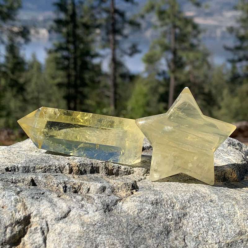 FREE GIVEAWAY!  Citrine Star + Point Abundance Set  (Just Pay Cost of Shipping)
