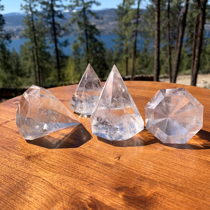 Cristal de corte de diamante de quartzo transparente