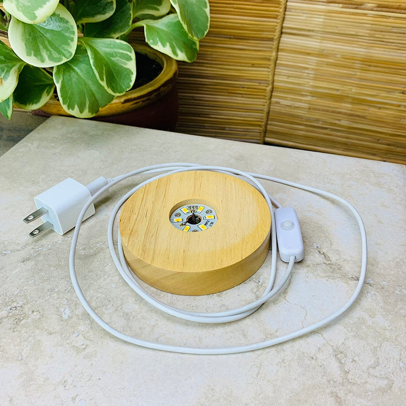 Lumière d'ambiance en cristal (crâne de quartz grand)