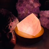 Crystal Mood Light (Rose Quartz Chunk) - wand