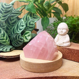 Crystal Mood Light (Rose Quartz Chunk) - wand