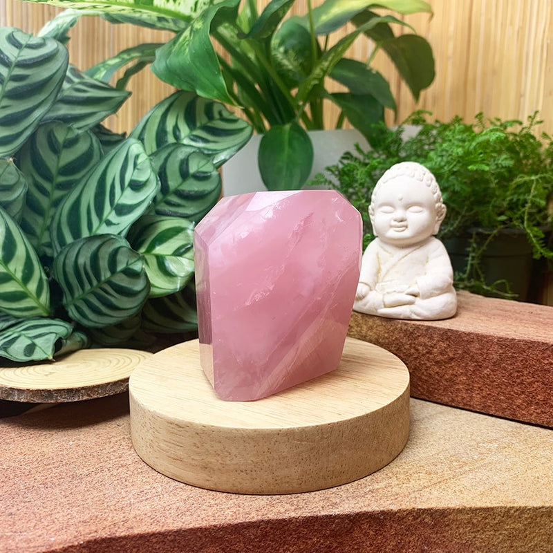 Crystal Mood Light (Rose Quartz Chunk) - wand