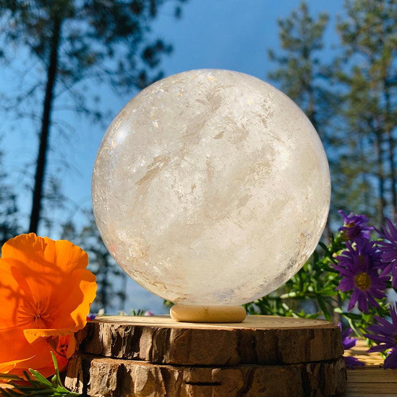 Crystal Quartz Scrying Orb - sphere