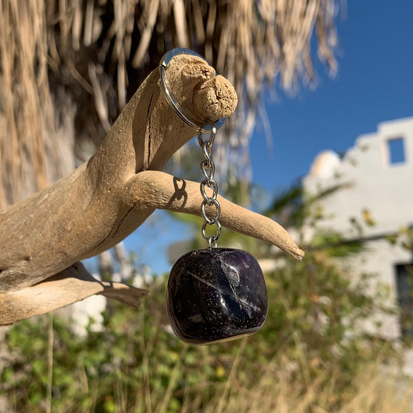 Dream Amethyst Crystal Keychain
